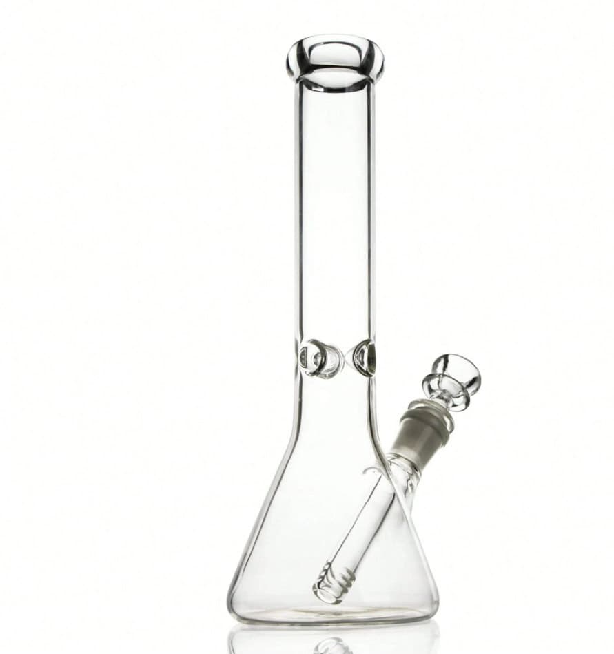 Clear glass bong