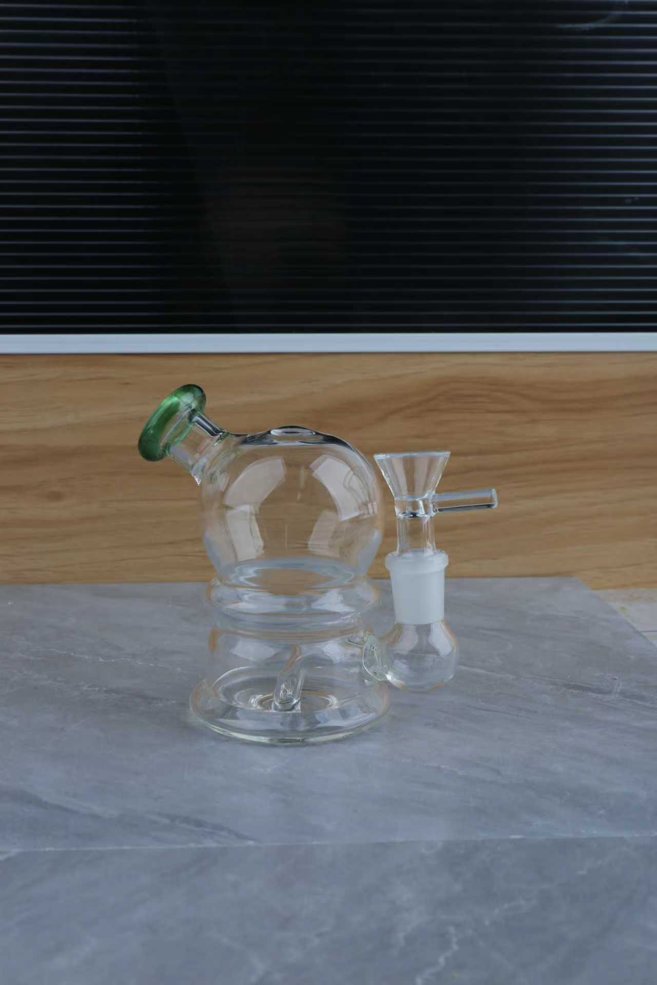 mushroom ball percolator bong small glass bubbler 14mm