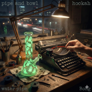 glow in the dark hookah bong 8 inch beaker bubbler water pipe 14mm