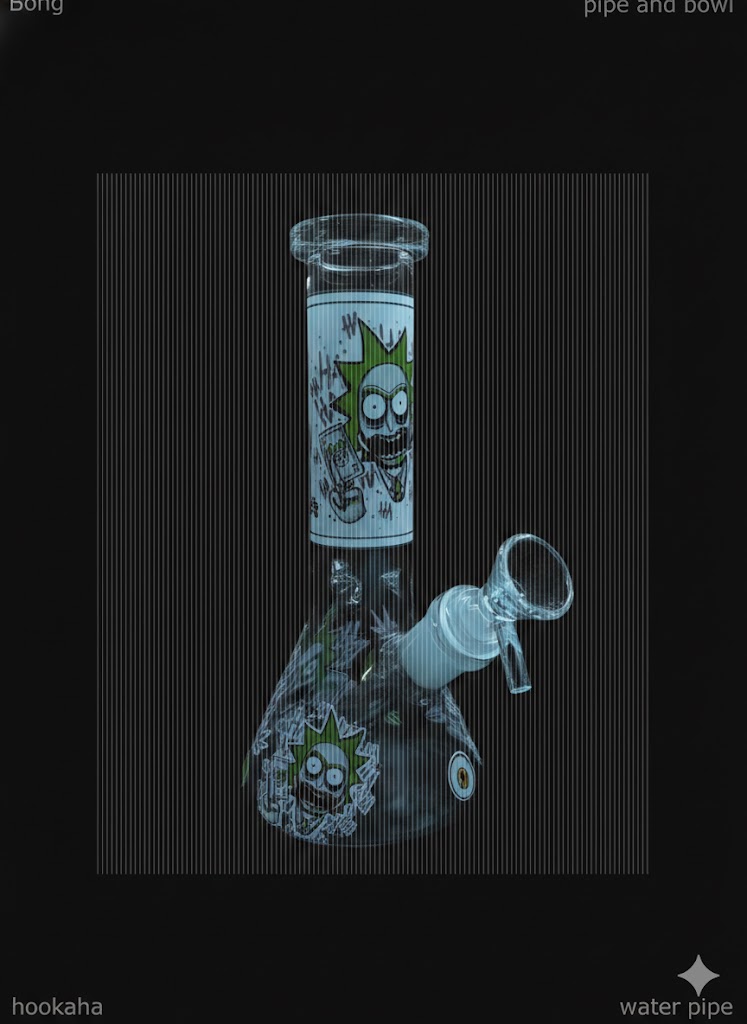 joker glass bong heavy beaker water pipe hookah 10 inch 14mm bowl