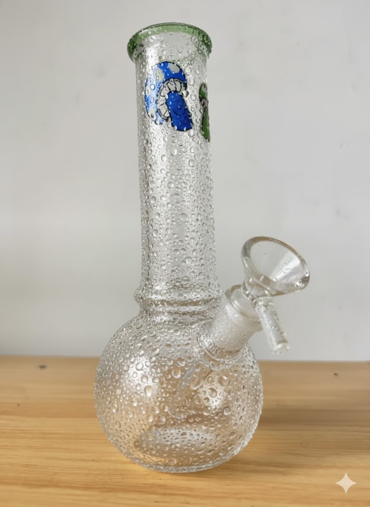 glass beaker bong 8 inch hookah water pipe filter bowl